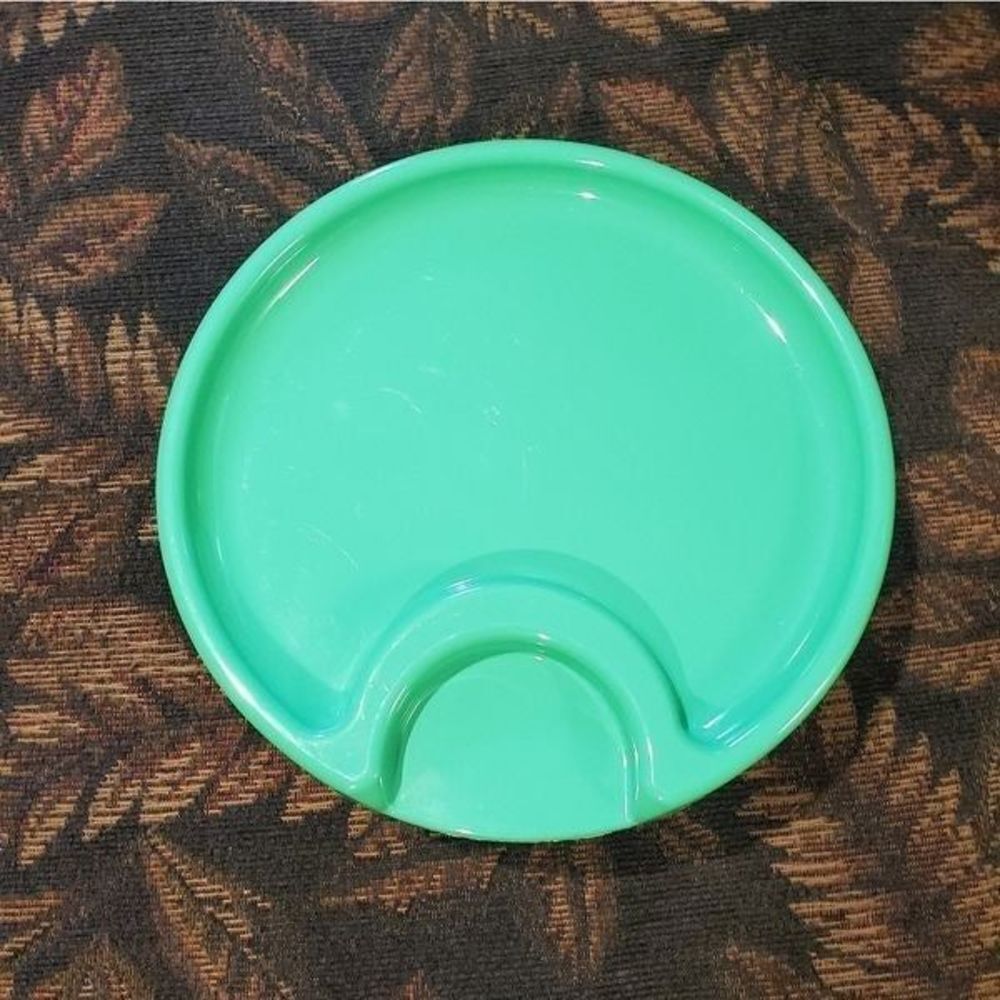 Green PC Outdoor Picnic Plates-Set of  7